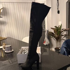 TOP Moda Black Over-the-Knee Boots NEW NEW!!!